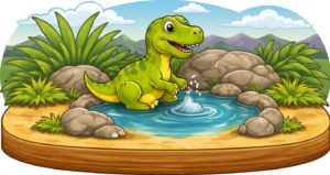 Dino am Zauberteich